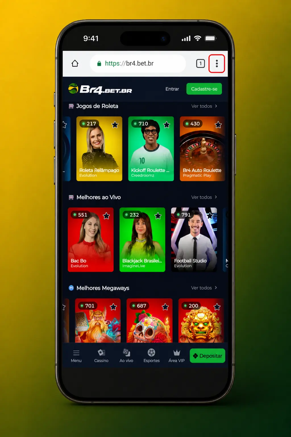 Passo a passo para baixar o APK da BR4bet no Android e instalar para jogar Pinata Wins