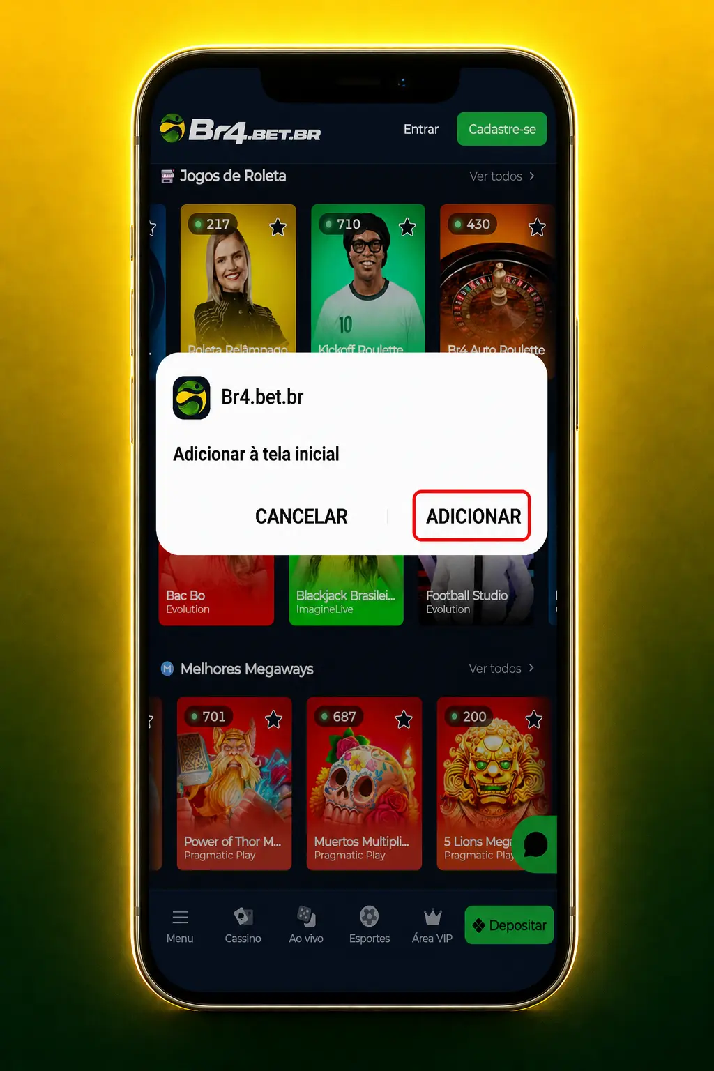 Baixar APK do BR4bet para Android e jogar Crazy Time com instalação rápida e segura