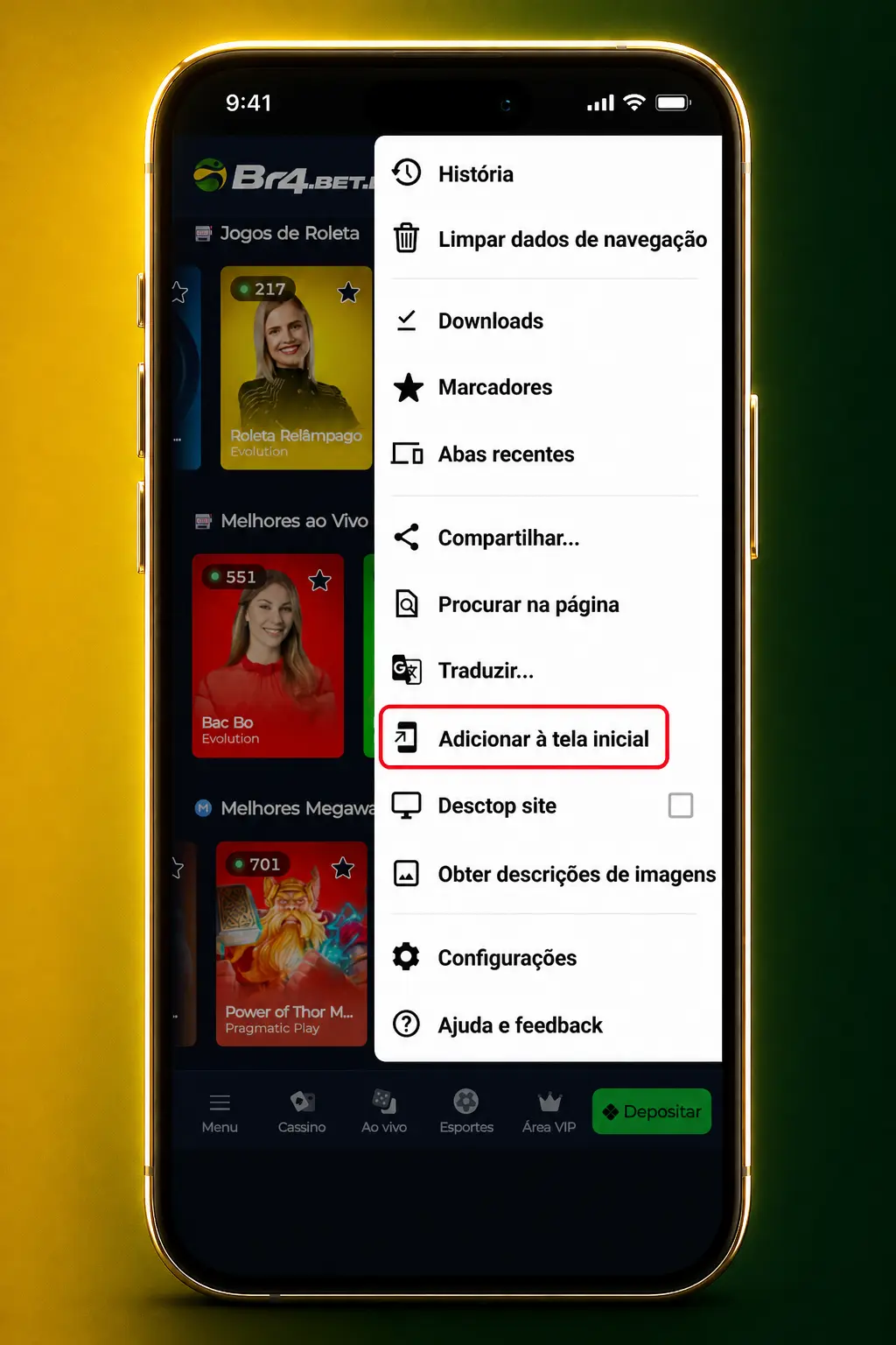 Passo a passo para baixar o APK do BR4bet no Android e instalar para jogar Aviator