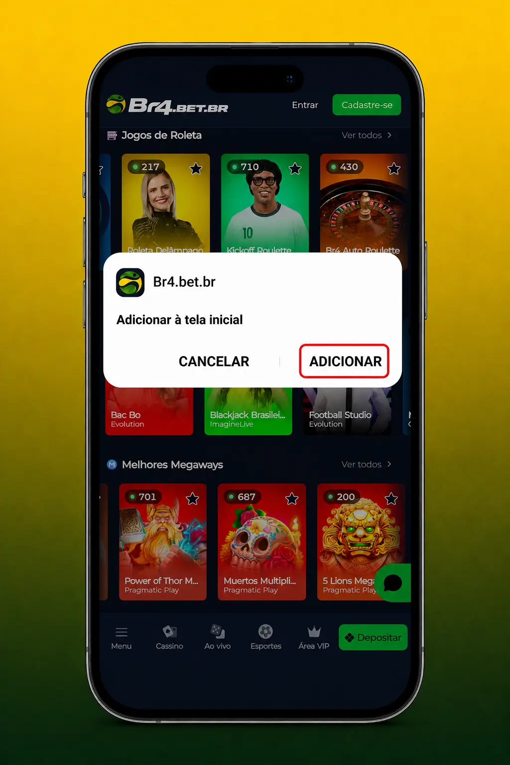 Passo a passo para baixar o APK do BR4bet no Android e instalar o app para jogar Plinko