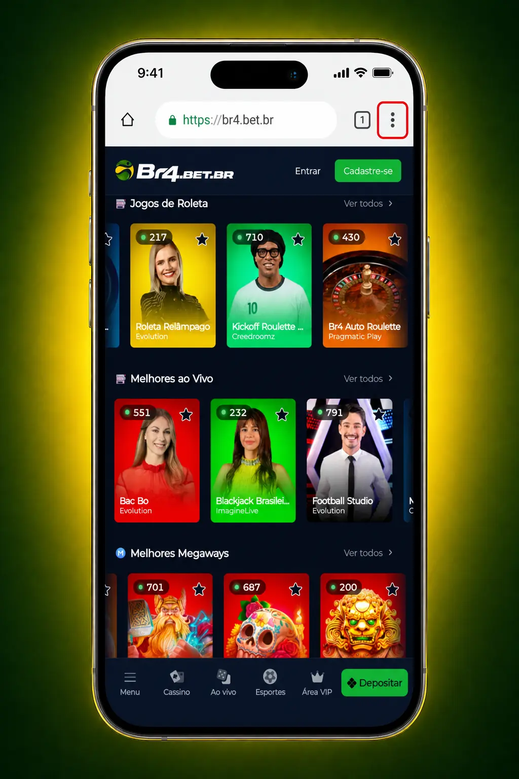 Passo a passo para baixar o aplicativo BR4bet no Android e jogar Fortune Dragon com facilidade.