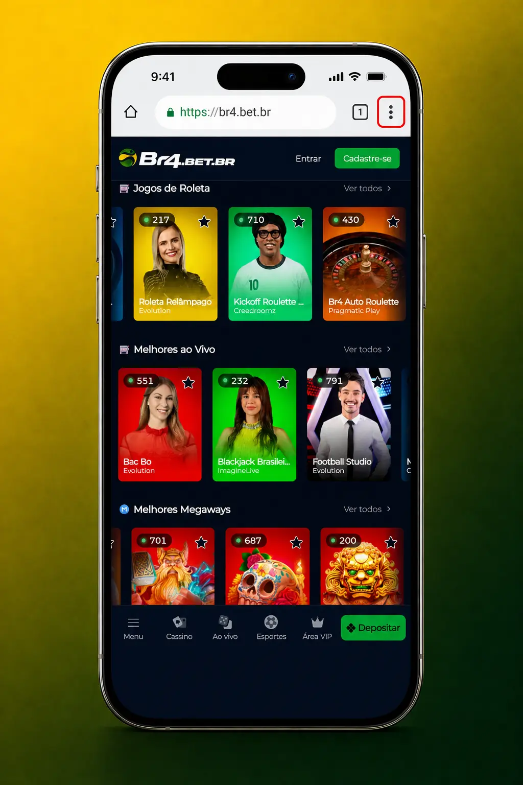 Passo a passo para baixar o app BR4bet no Android e instalar o APK para jogar Fortune Tiger