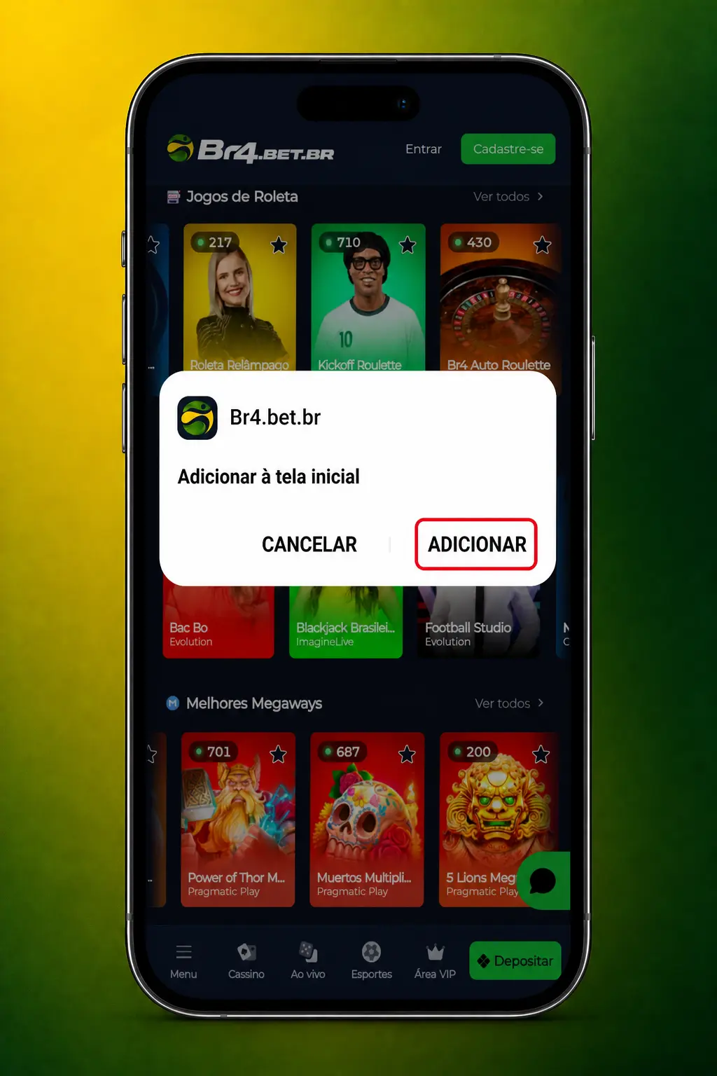 Download do APK BR4bet para Android e instalação para jogar Fortune Rabbit no celular.