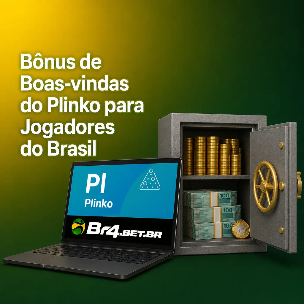 Bônus de boas-vindas BR4bet: 100% até R$300 no primeiro depósito para jogar Plinko no Brasil