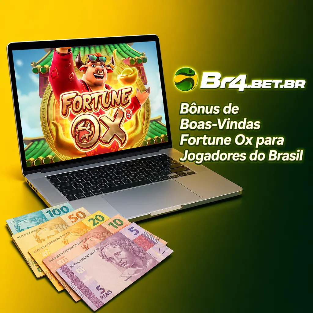 Bônus de boas-vindas Fortune Ox da BR4bet: 100% até R$300 no primeiro depósito via Pix para jogadores do Brasil