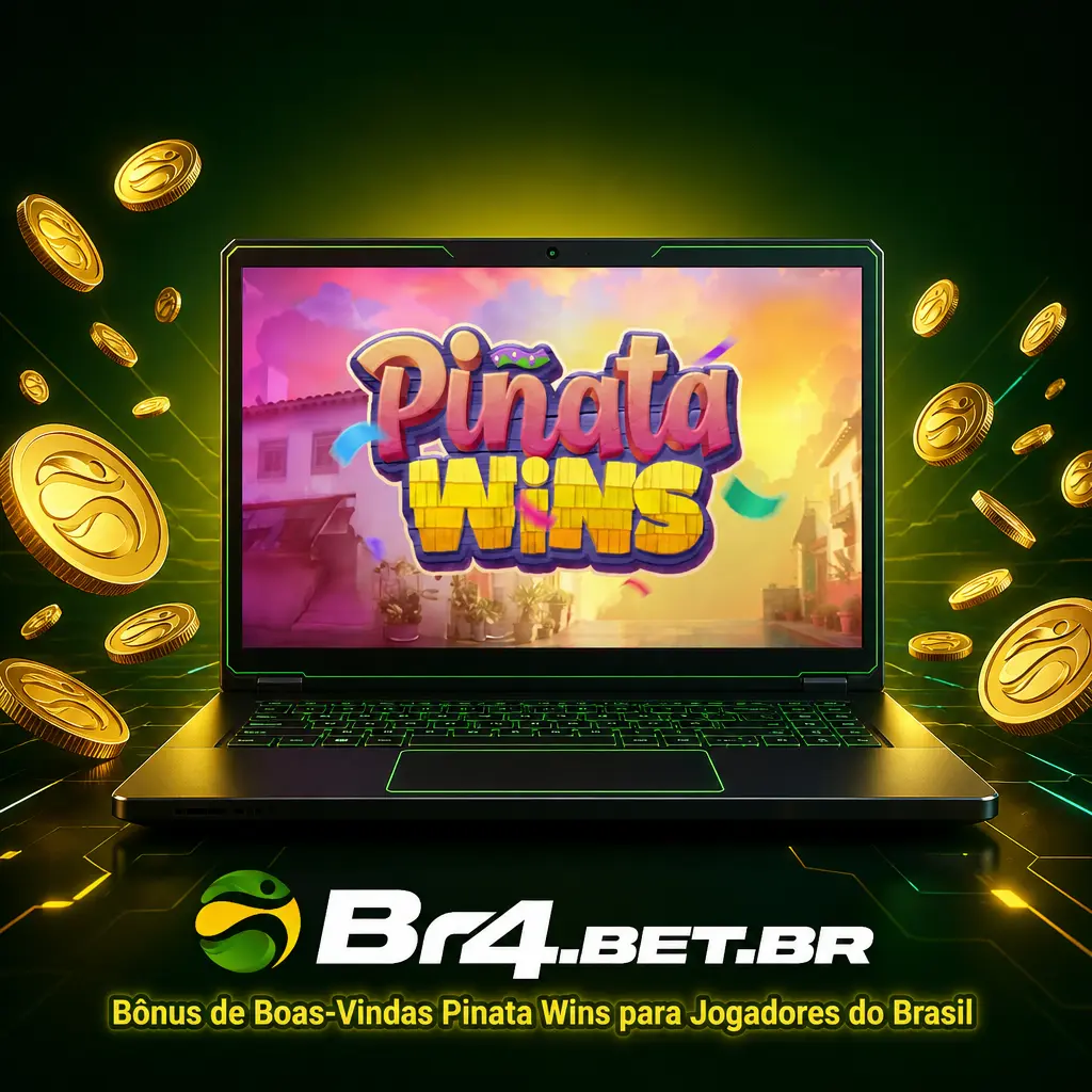 Bônus de boas-vindas BR4bet: 100% até R$300 no primeiro depósito para jogar Pinata Wins no Brasil.