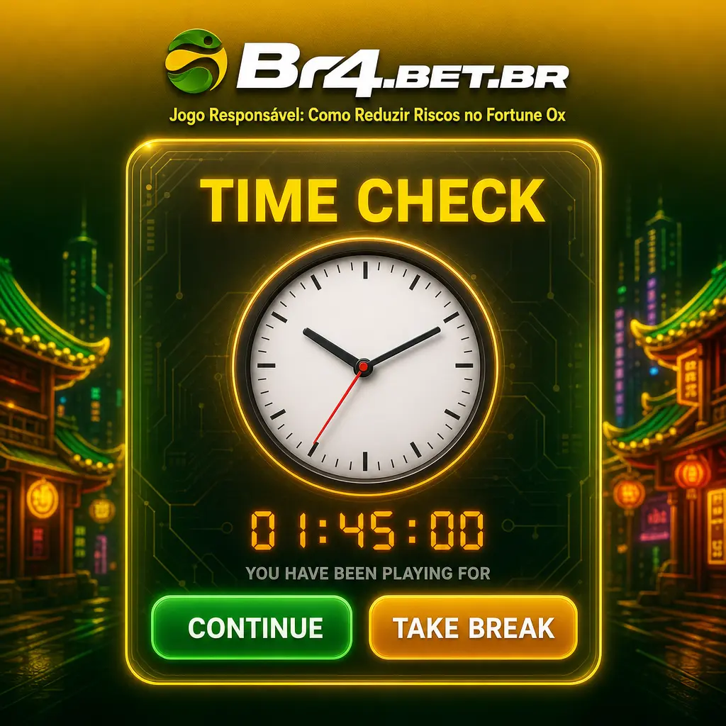 Dicas de jogo responsável no Fortune Ox: defina orçamento, teste o modo demo e use limites de depósito da BR4bet.