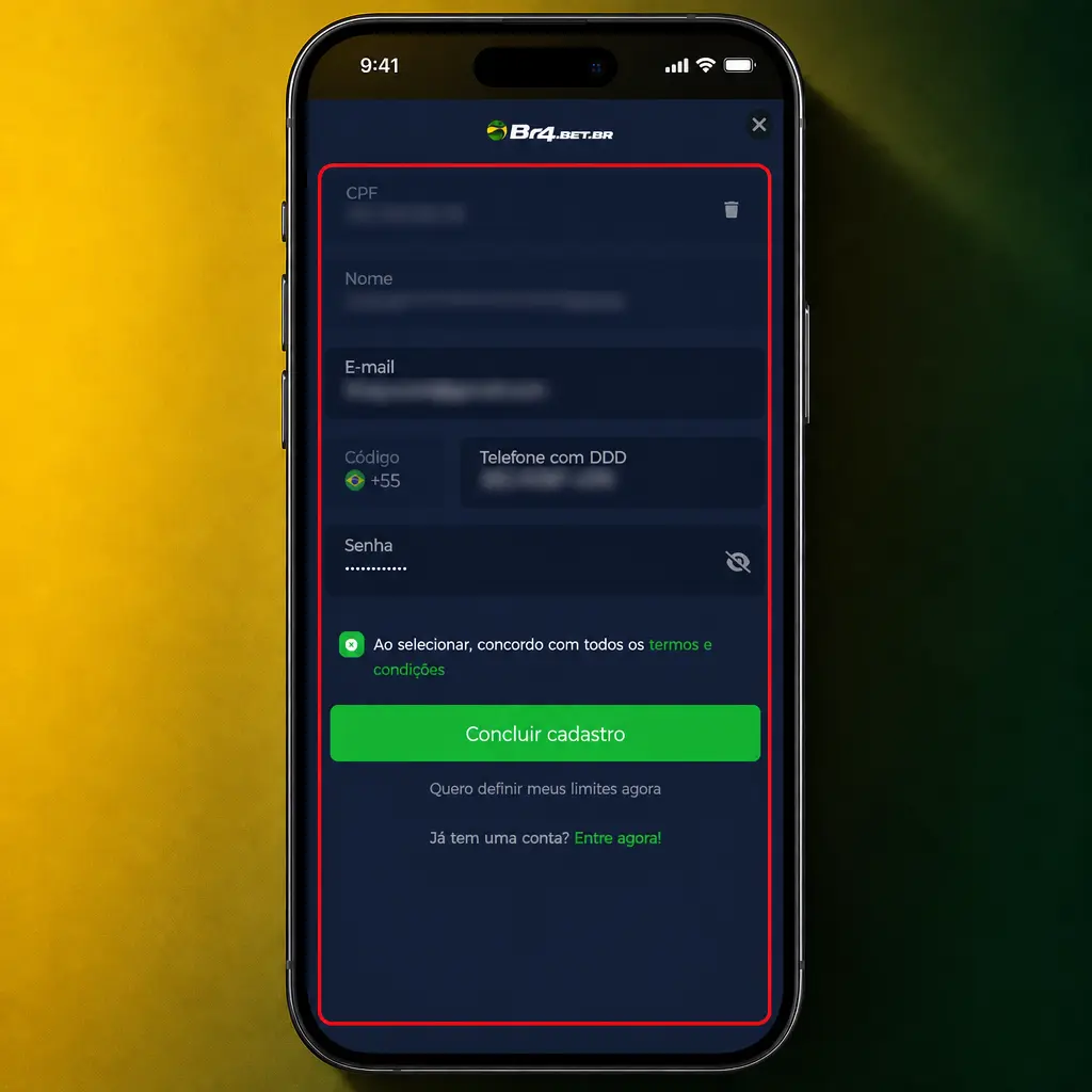 Passo a passo para apostar no app BR4bet: login, escolha do esporte, partida, cotação, valor e confirmação da aposta.