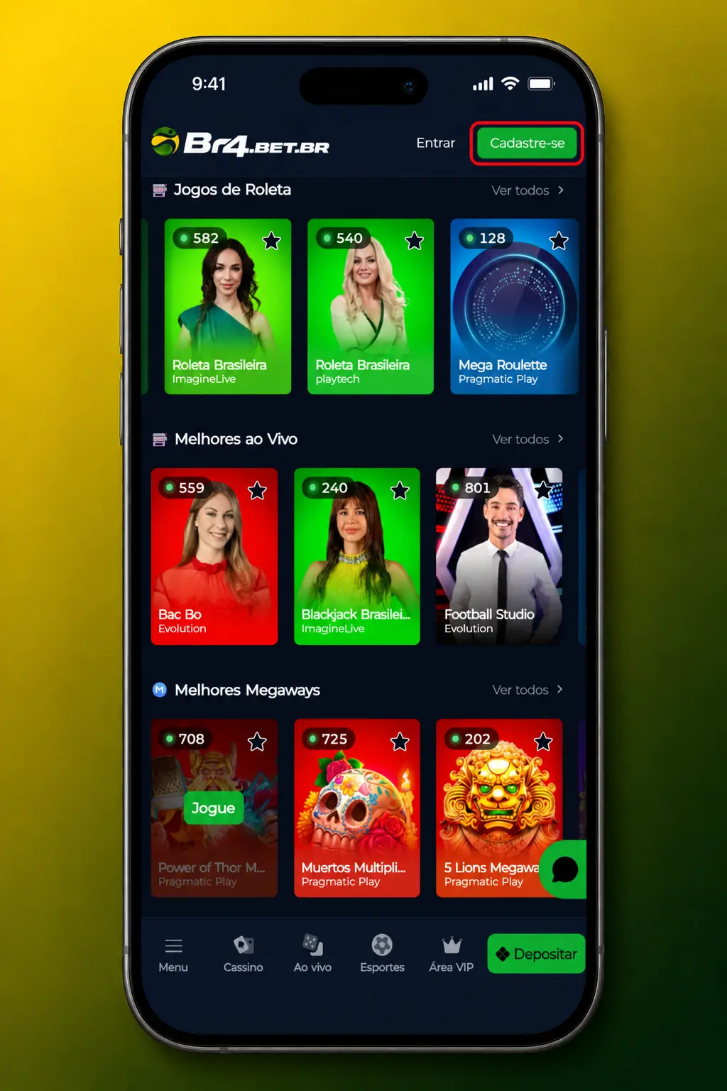 Cadastro na BR4bet para jogar Fruit Party: preencha dados, deposite via Pix e confirme documento.