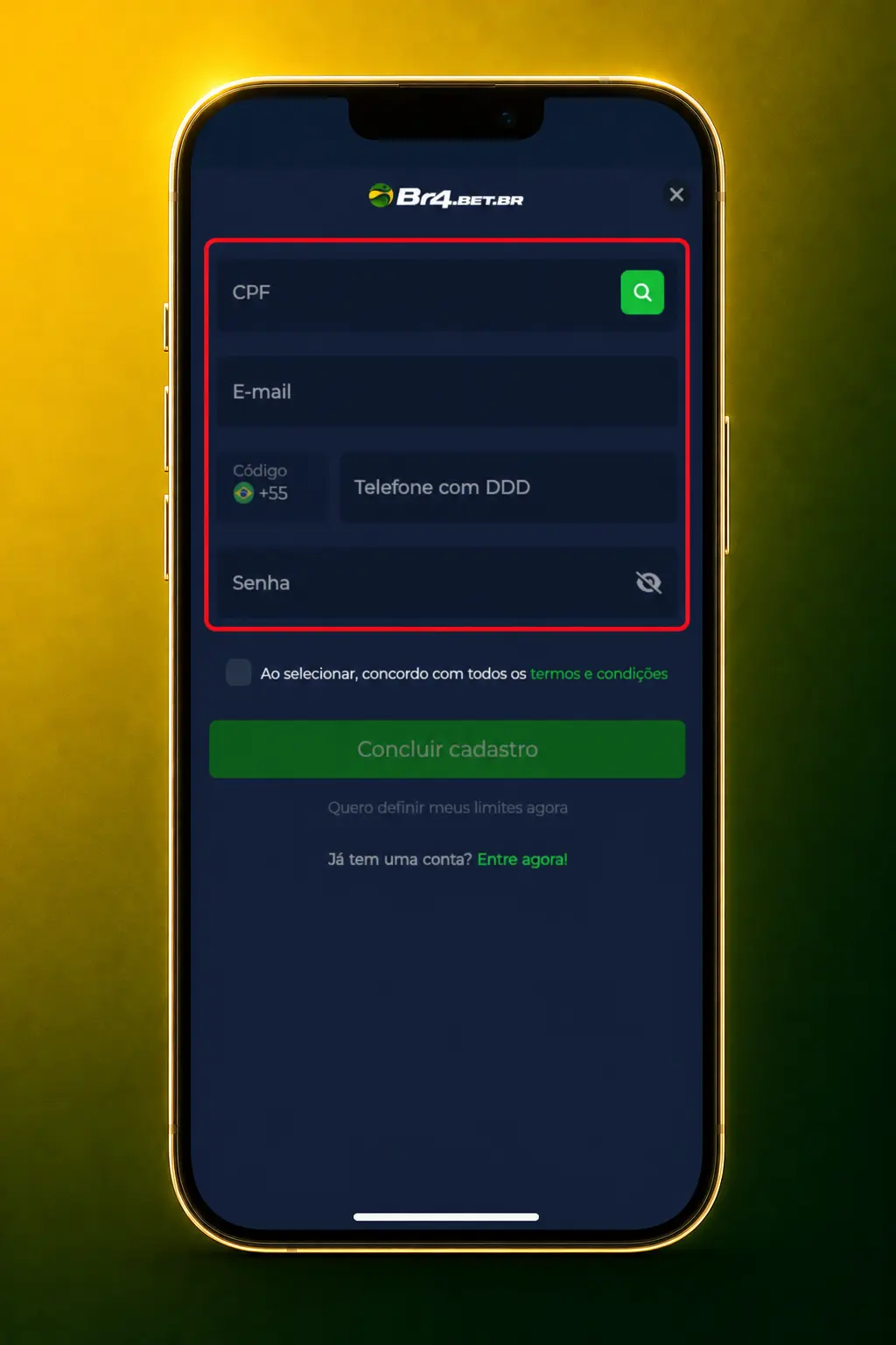Cadastro na BR4bet para jogar Sweet Bonanza com saldo disponível após depósito via Pix, cartão ou boleto.