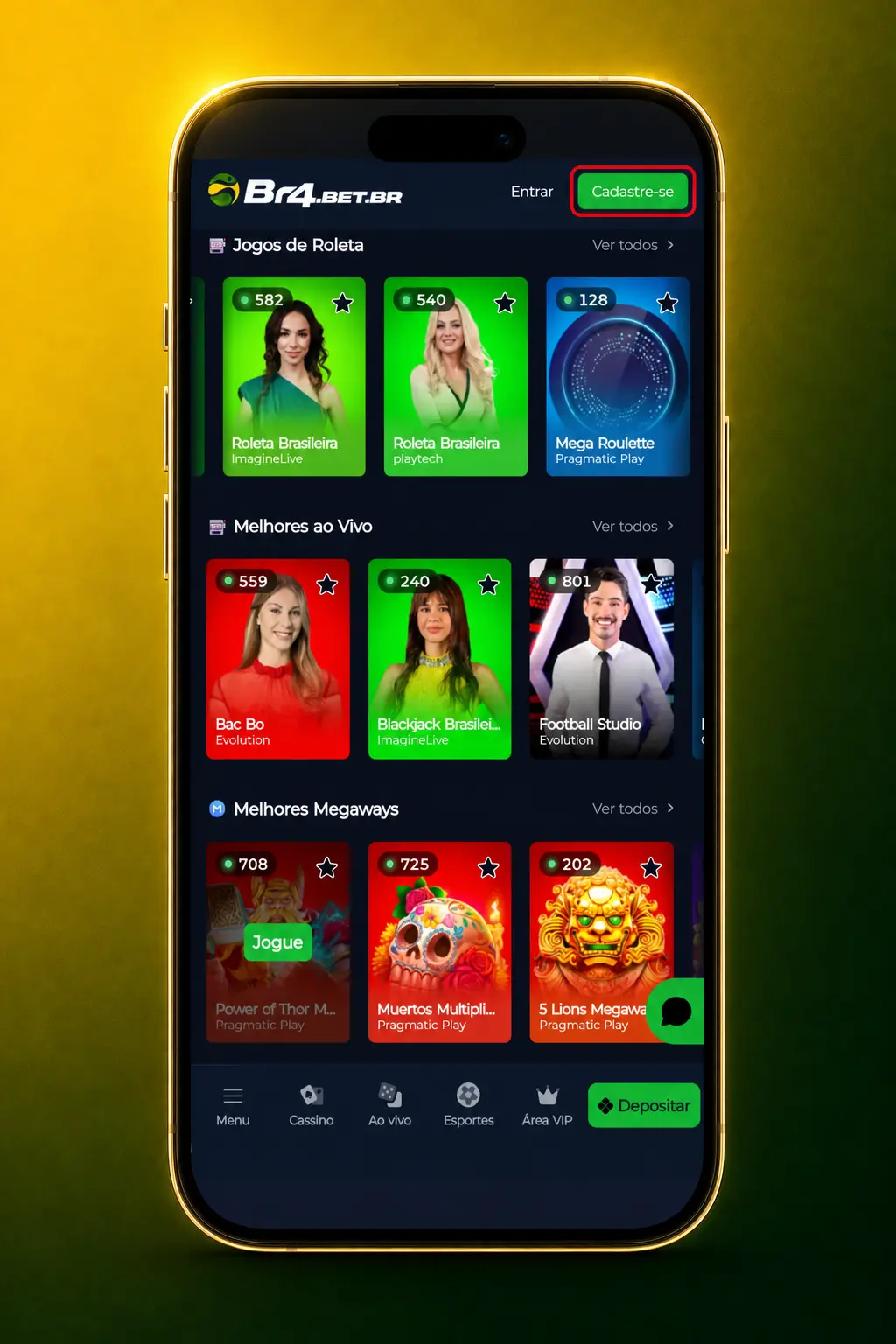 Cadastro na BR4bet para jogar Sweet Bonanza: informe dados, deposite via Pix e comece a girar.