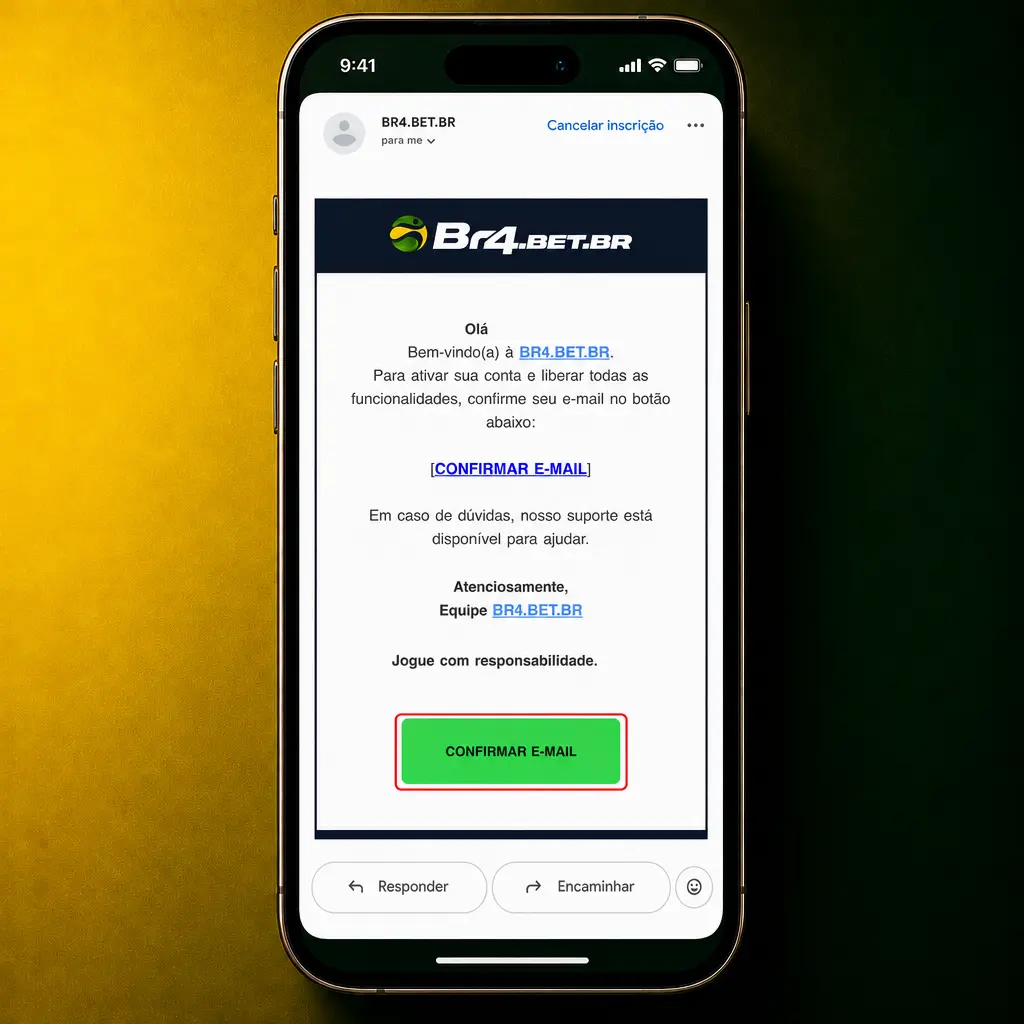 Passo a passo ilustrado do cadastro na BR4bet: formulário, dados pessoais, senha e confirmação da conta.