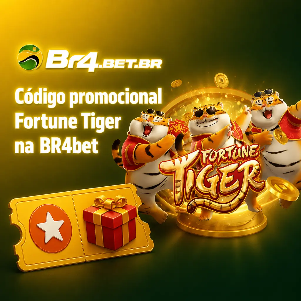 Código promocional Fortune Tiger na BR4bet: bônus de 100% até R$300 no primeiro depósito via Pix, sem código necessário.