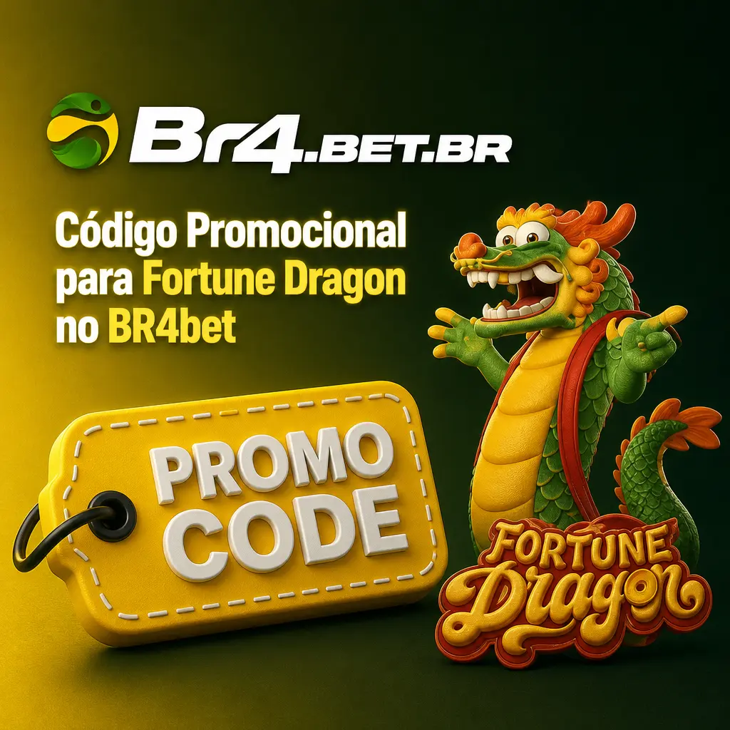 Código promocional FORTUNE300 do BR4bet para ganhar valor extra no jogo Fortune Dragon