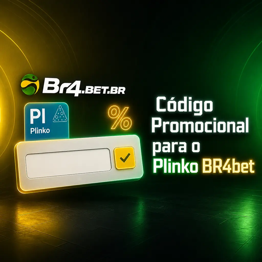 Código promocional BR4PLINKO da BR4bet para bônus de 100% até R$300 no Plinko