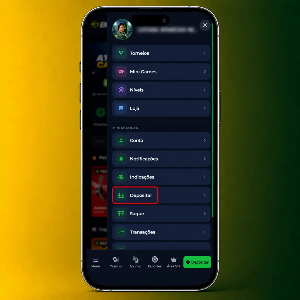 Passo a passo para depositar na BR4bet via Pix em menos de 1 minuto, com valor mínimo de R$20