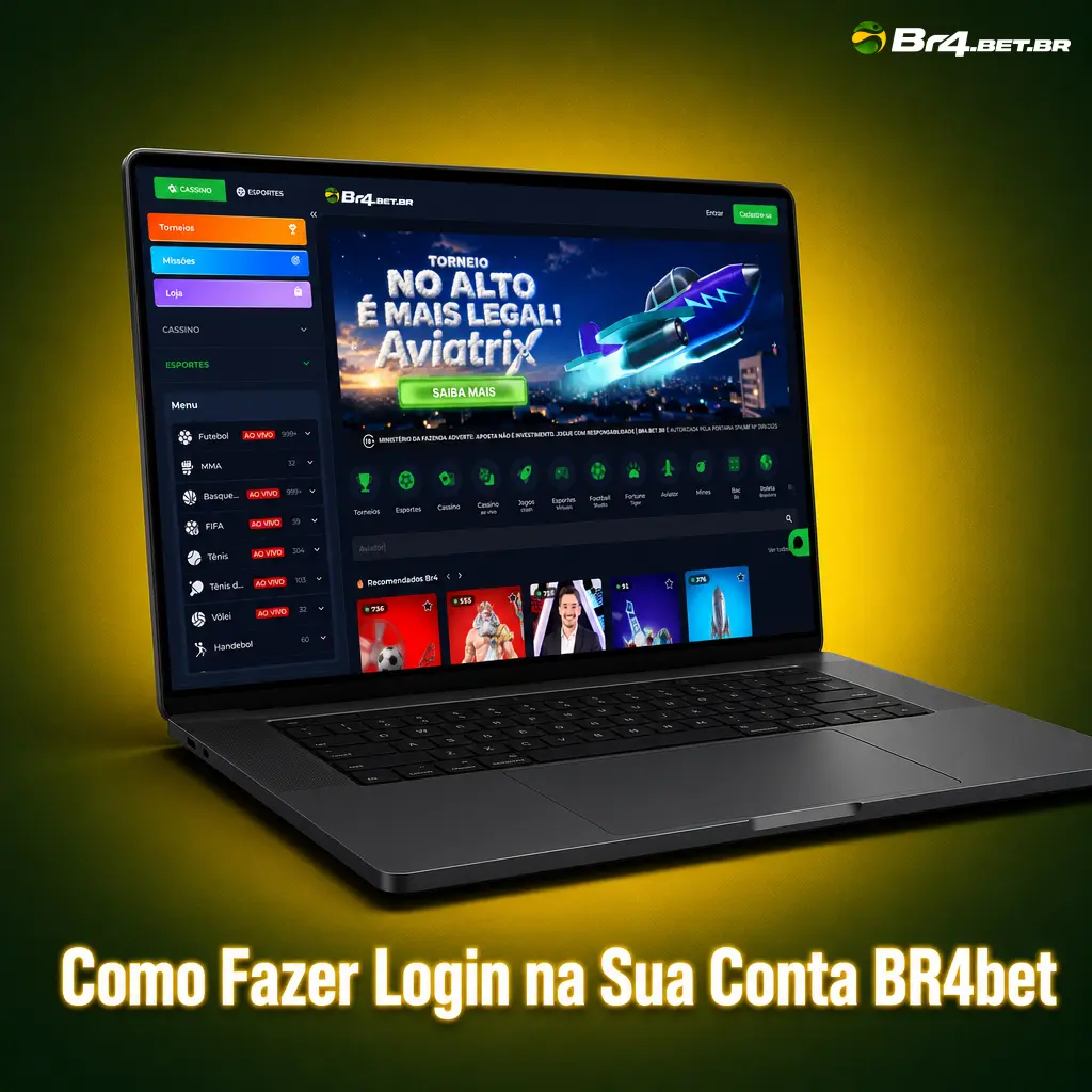 Tela de login da BR4bet mostrando os campos para e-mail, telefone ou conta social e acesso seguro à plataforma.