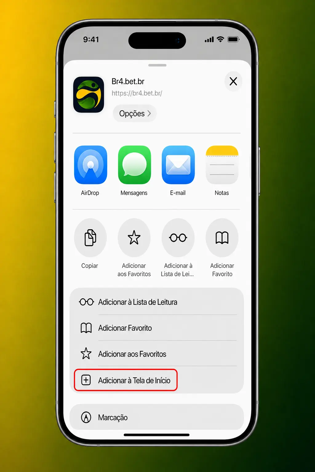 Passo a passo para instalar o app BR4bet no iOS e acessar o Sweet Bonanza diretamente pelo ícone na tela inicial.