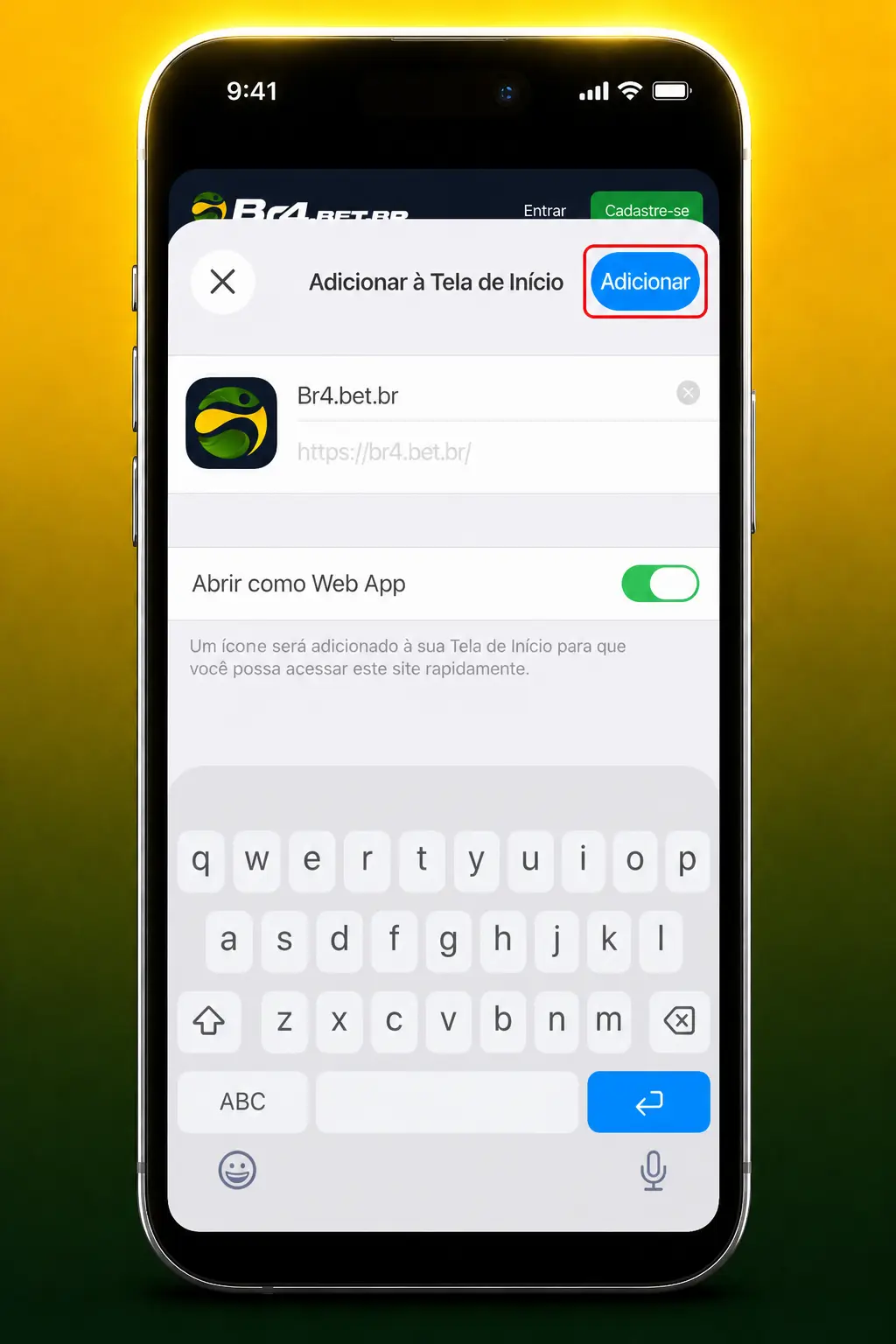 Passo a passo para instalar o BR4bet no iOS via Safari e jogar Fortune Dragon pelo atalho na tela inicial.