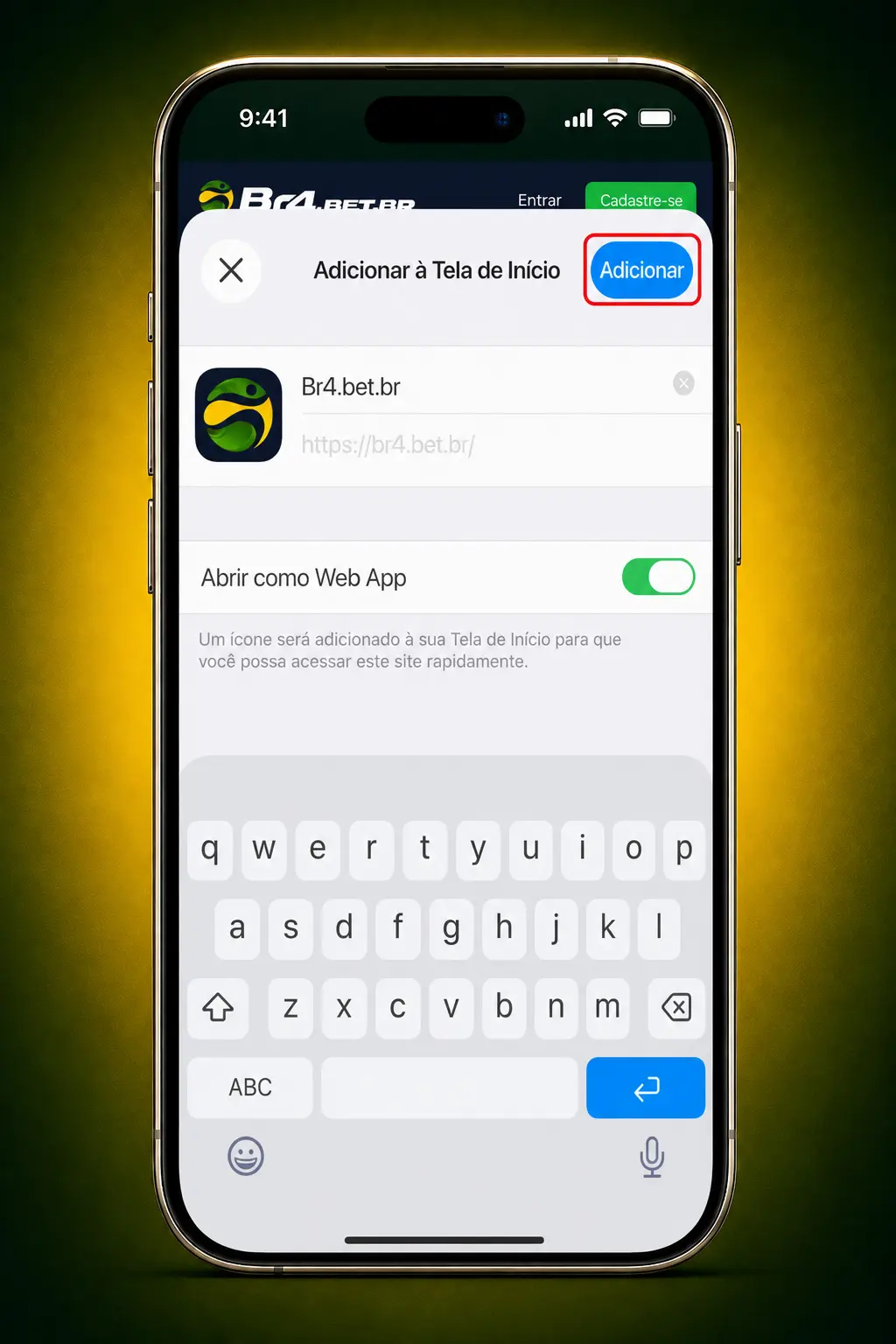 Passo a passo para instalar o atalho do BR4bet no iOS via Safari e jogar Sugar Rush 1000.