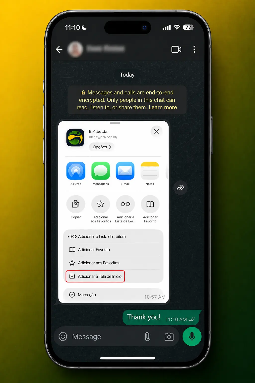 Passo a passo para baixar o aplicativo BR4bet no iOS pelo Safari e jogar Aviator no iPhone ou iPad.