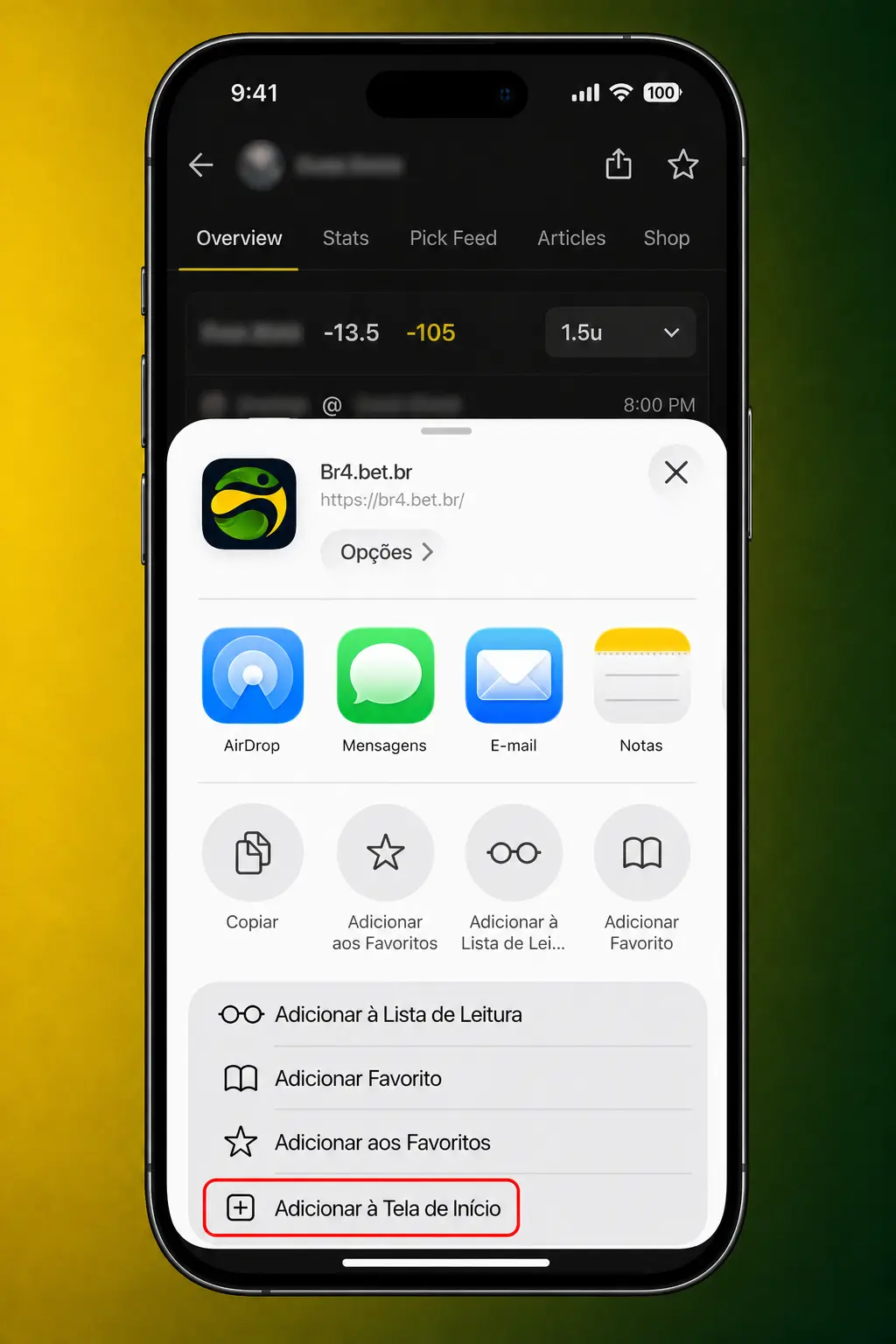 Passo a passo para instalar o atalho BR4bet no iOS via Safari e jogar Pinata Wins no iPhone ou iPad.
