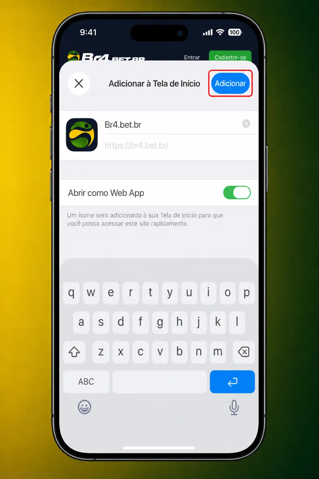 Passo a passo para instalar o atalho BR4bet no iOS via Safari e jogar Pinata Wins no iPhone ou iPad.
