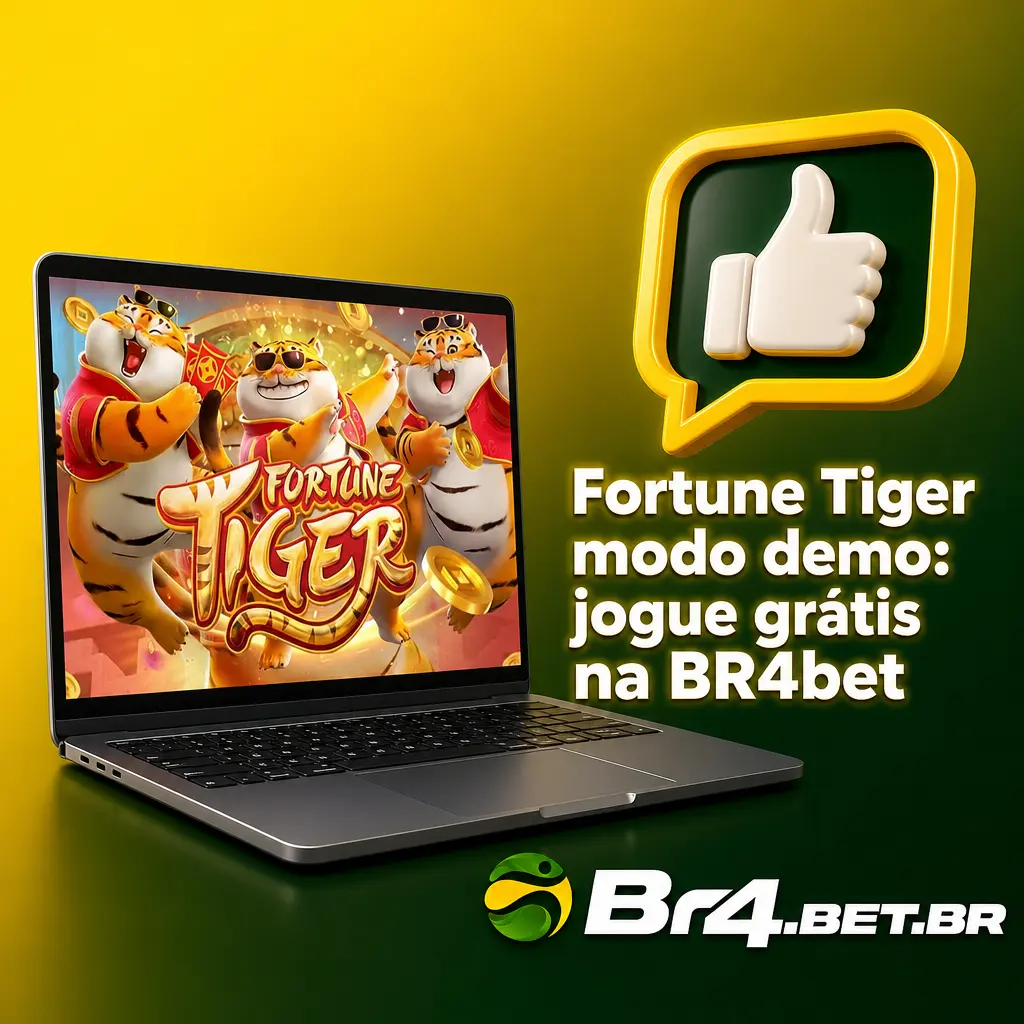 Fortune Tiger modo demo grátis na BR4bet, com saldo virtual para testar bônus e multiplicadores sem cadastro