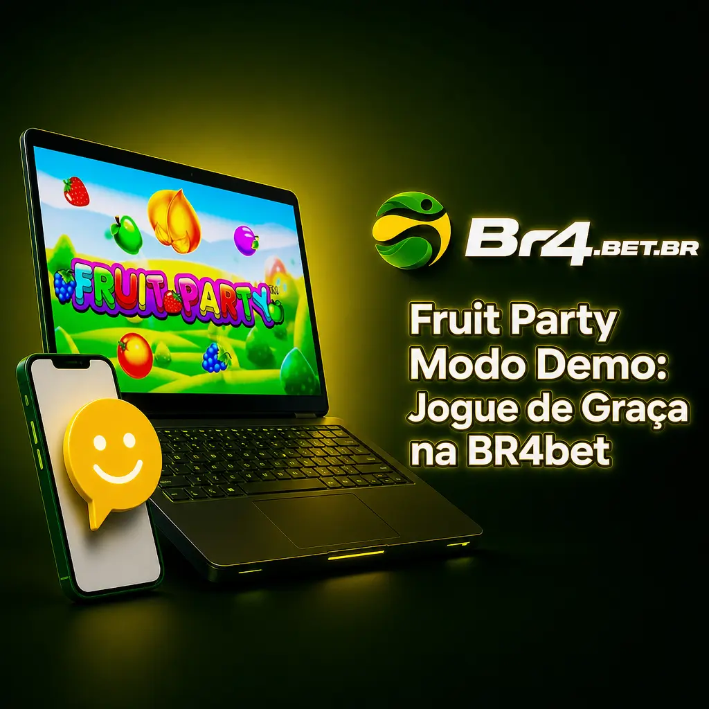 Fruit Party modo demo gratuito na BR4bet: saldo virtual, RTP de 99% e multiplicadores para treinar antes de apostar valendo.