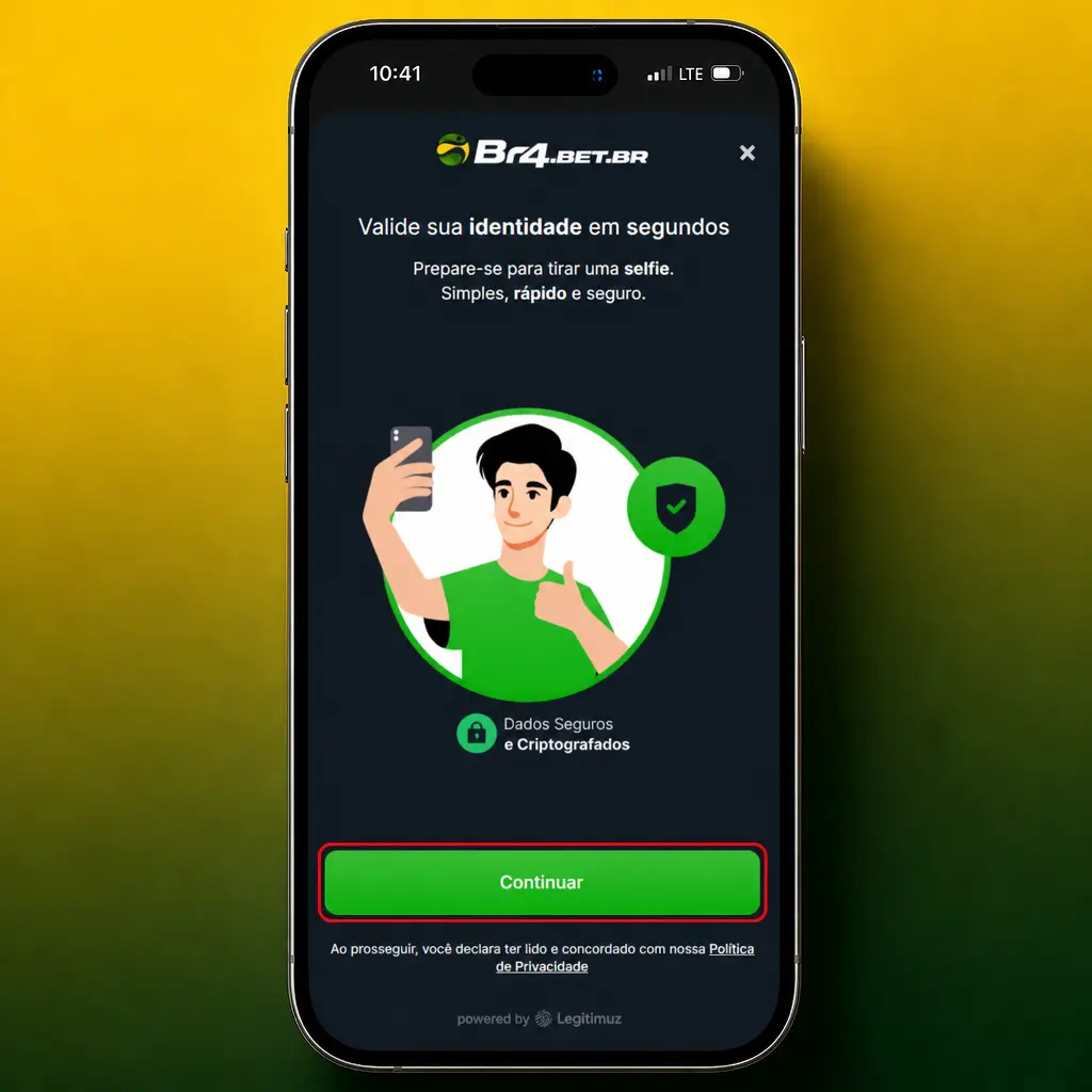 Passo a passo para verificação de conta na BR4bet: envio de documentos, selfie e confirmação por e-mail e SMS.