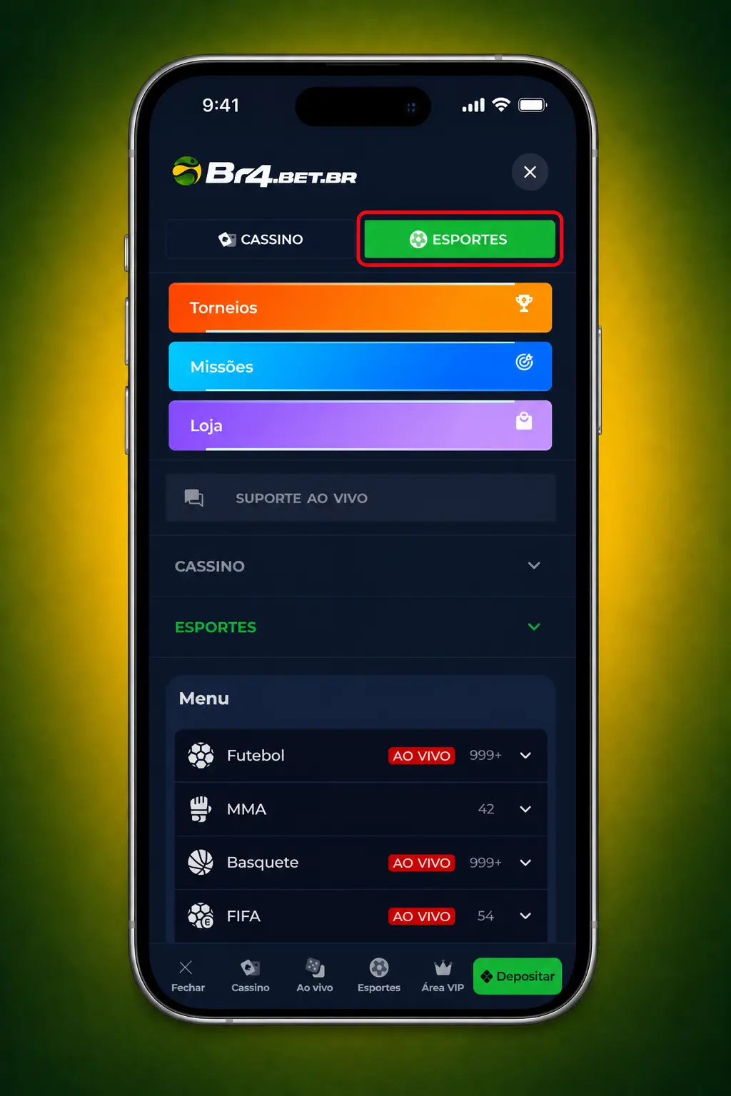 Passo a passo para apostar na BR4bet: login, escolha do esporte, mercado, valor da aposta e confirmação do bilhete.