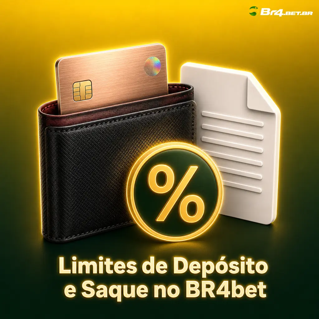 Limites de depósito e saque no BR4bet: Pix a partir de R$20, cartões R$30, saques Pix de R$30 até R$50.000