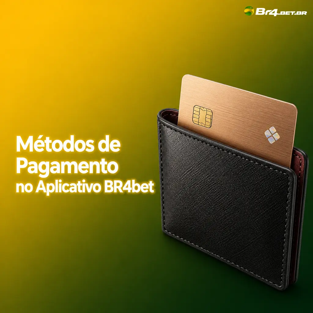 Métodos de pagamento no aplicativo BR4bet com destaque para o Pix, depósitos e saques seguros e criptografados.