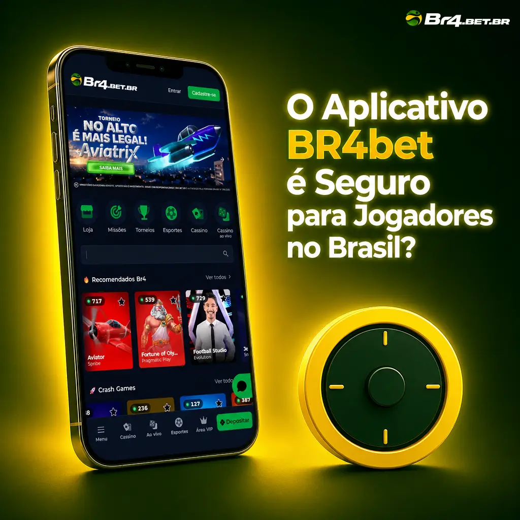 Aplicativo BR4bet seguro para jogadores brasileiros, com criptografia de dados e proteção em transações via Pix.