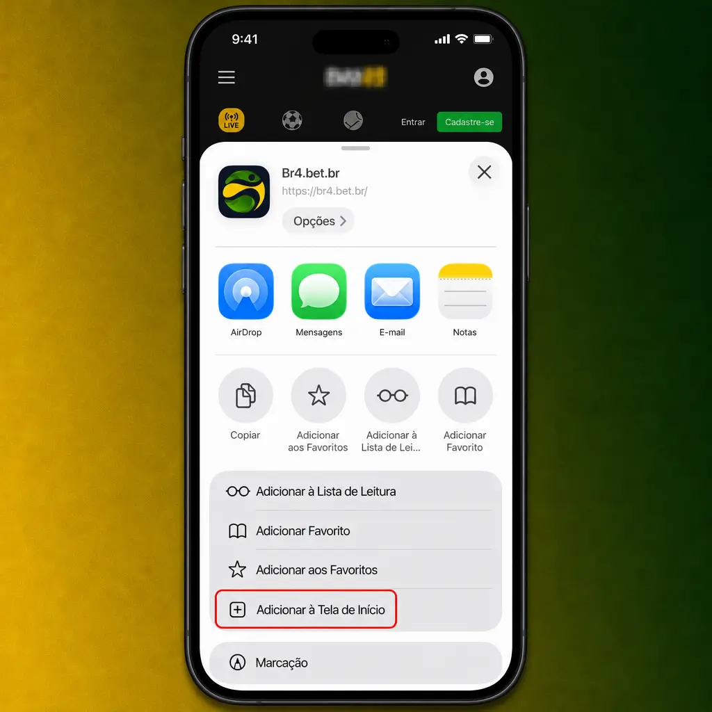 Passo a passo para instalar o aplicativo BR4bet no iPhone ou iPad pela App Store