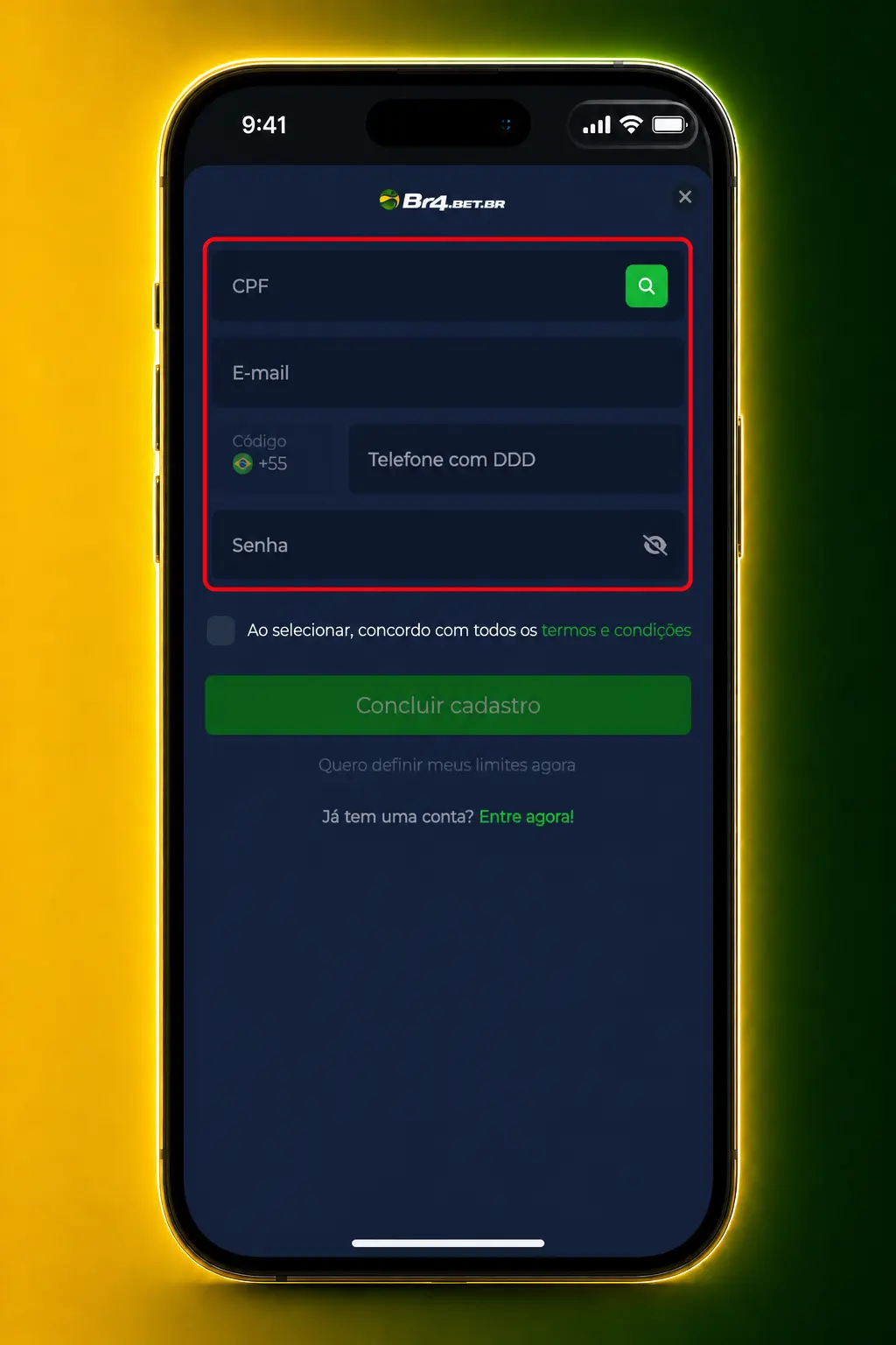 Passo a passo do cadastro na BR4bet para jogar Plinko: dados pessoais, depósito via Pix e verificação de documento.