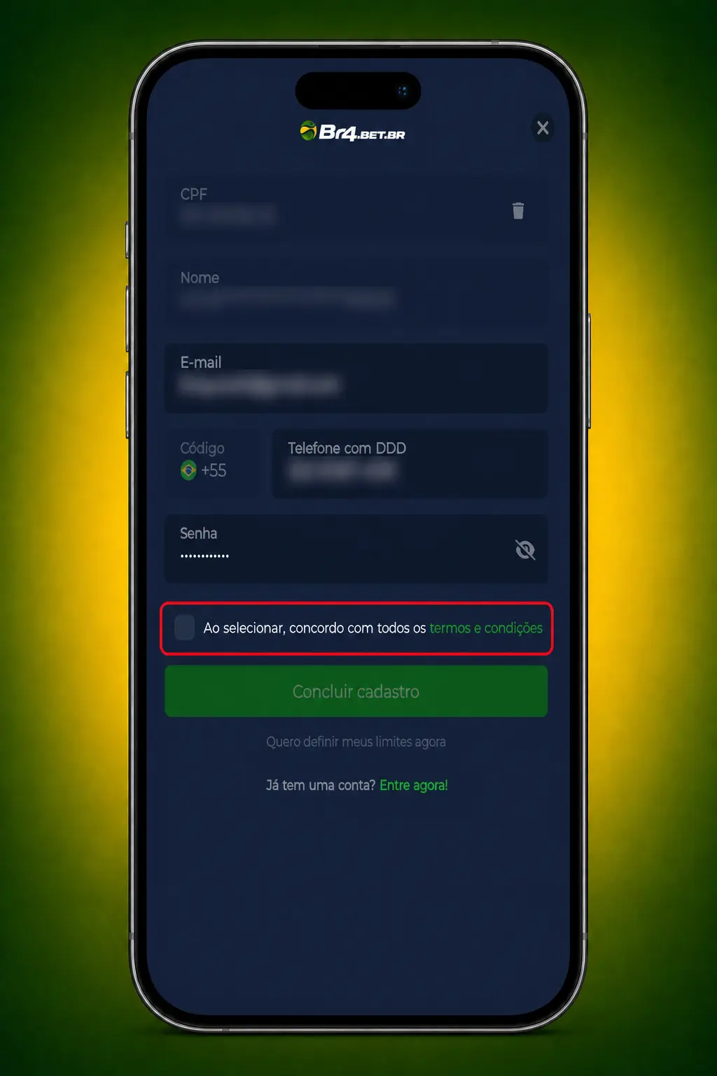 Passo a passo de cadastro na BR4bet com CPF, Pix, verificação de documento e acesso ao jogo Fortune Dragon.