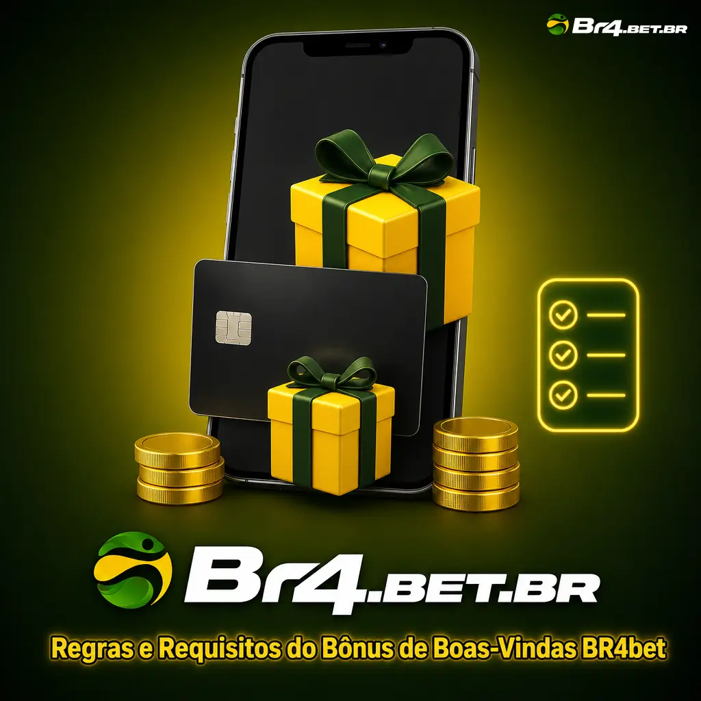 Regras e requisitos do bônus de boas-vindas BR4bet: depósito mínimo, rollover de 15x e condições de apostas