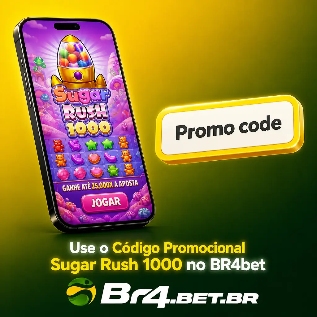 Código promocional BR4SUGAR do BR4bet para bônus extra no jogo Sugar Rush 1000